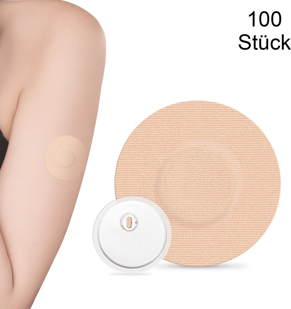 100 Stück Freestyle Libre 3 Pflaster, wasserfeste Fixiersensoren, Fixierpflaster, selbsthaftend, hautfreundlich