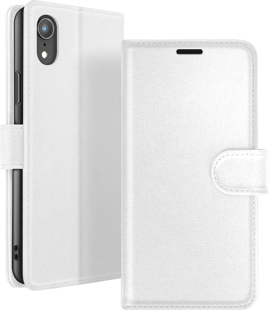 Zanaé iPhone XR Custodia Portafoglio Bianco - Protezione 360 Gradi