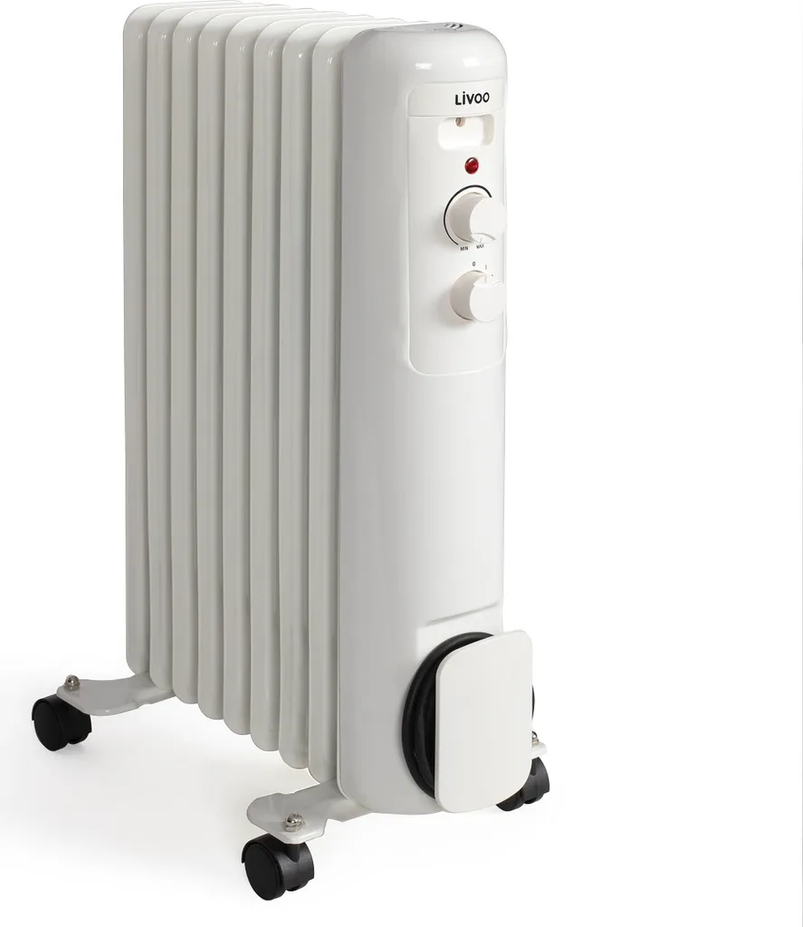 Radiateur bain d'huile 2000W blanc Livoo DOM502W chauffage d'appoint
