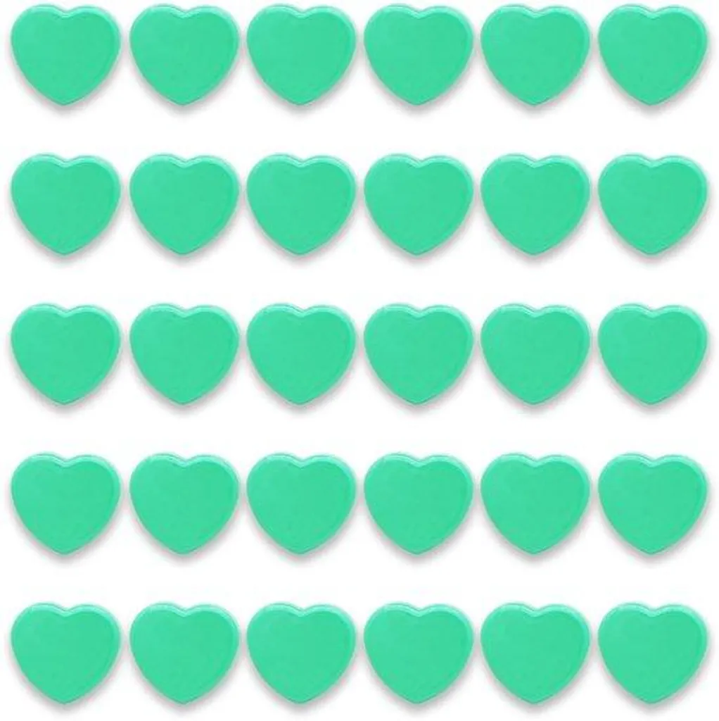 Lot de 30 magnets verts pour tableau blanc avec fixation magnétique forte