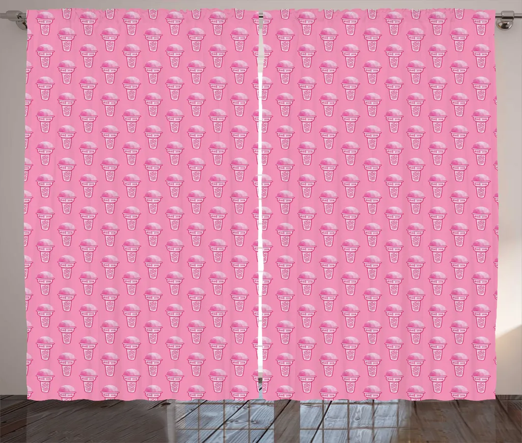 Grand Rideau de Décoration Rose Magenta pour Habiller vos Fenêtres