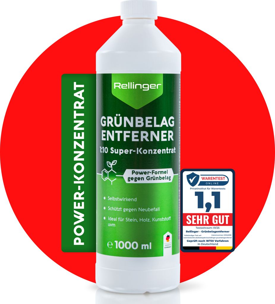 RELLINGER® Grünbelagentferner 1l [POWER-FORMEL] - Premium