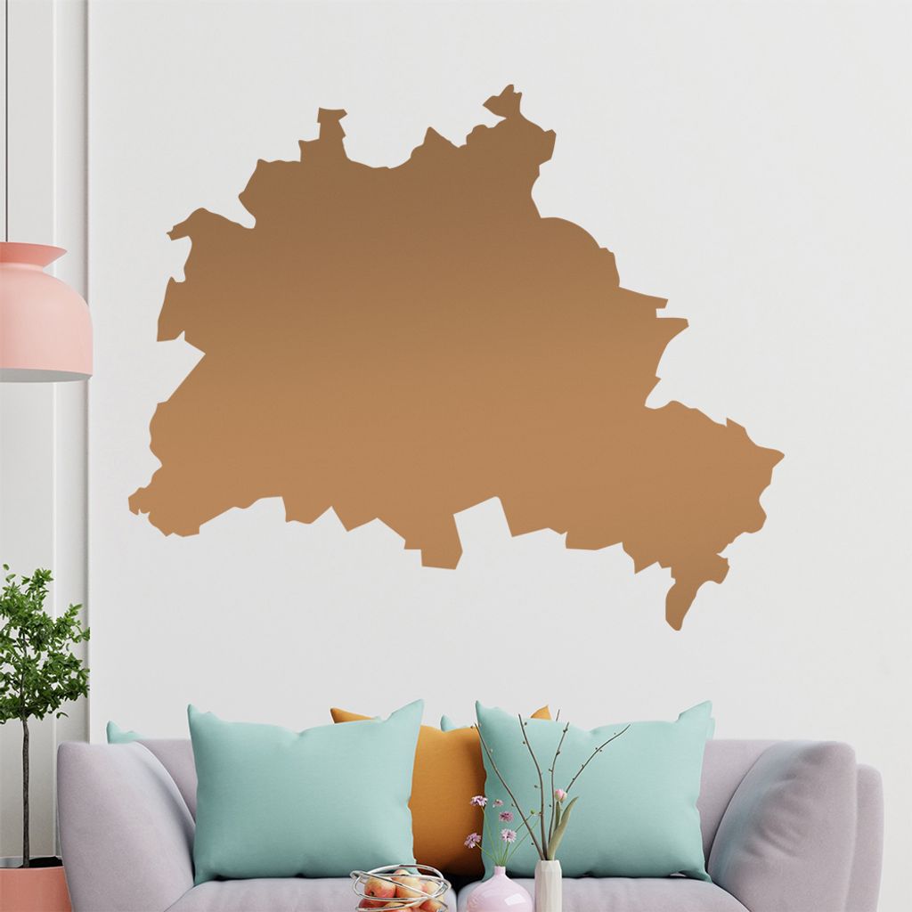 KIWISTAR Bundesland Berlin - Brandenburger Tor Wandtattoo in 6 Größen - Wandaufkleber Wall Sticker - Dekoration, Küche, Wohnzimmer, Schlafzimmer...