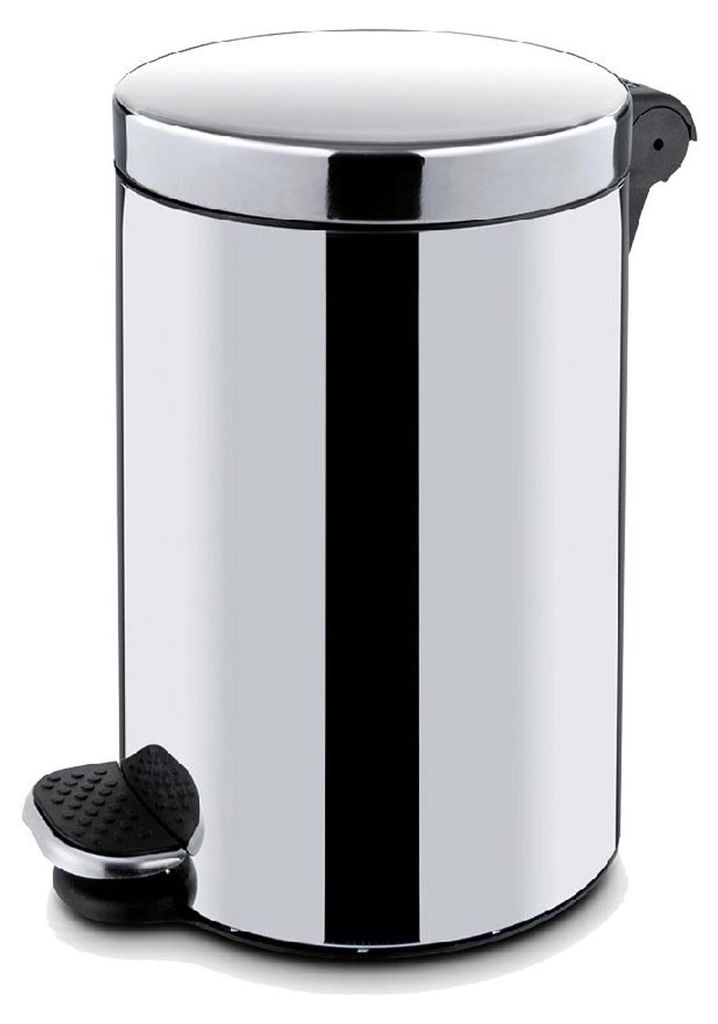 Pedal-Abfalleimer, 20 L, Poliert Produktbild 