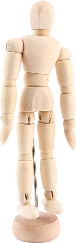 Kunstklasse, Holzfigur, männliche Puppe, Schaufensterpuppe, Holz, bewegliches Modell, Display, Kunsthandwerk, 14 cm