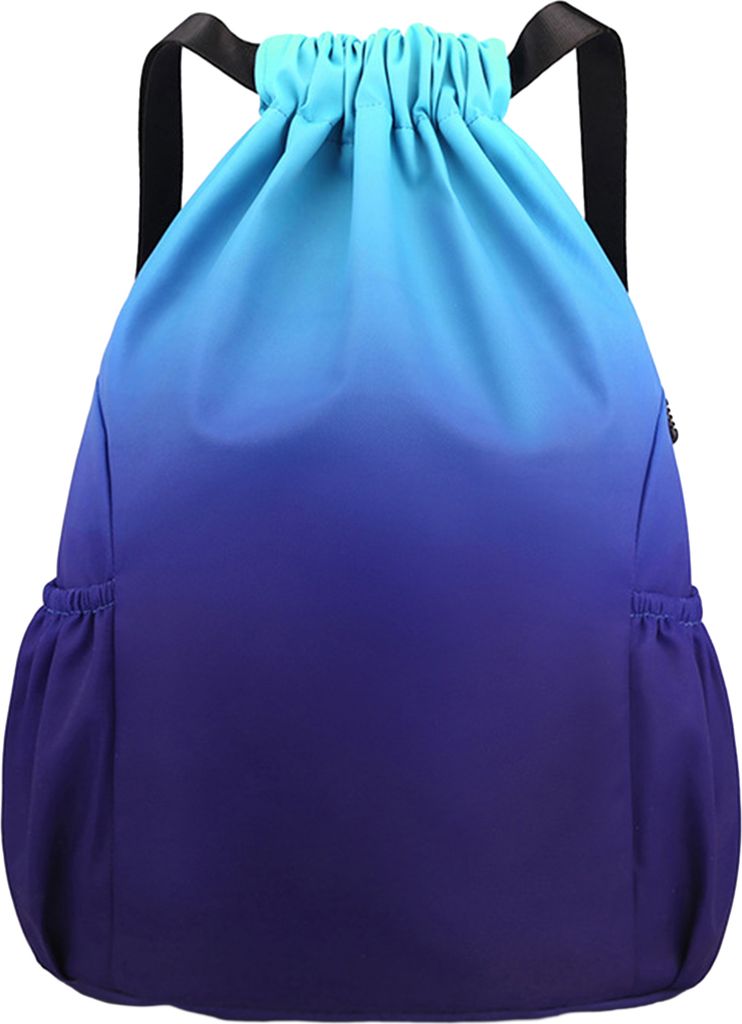 Sport-Rucksack mit Farbverlauf und Kordelzug-Design, große Kapazität, Reisetasche für Fitnessstudio, Yoga, Fitness, Outdoor-Aktivitäten