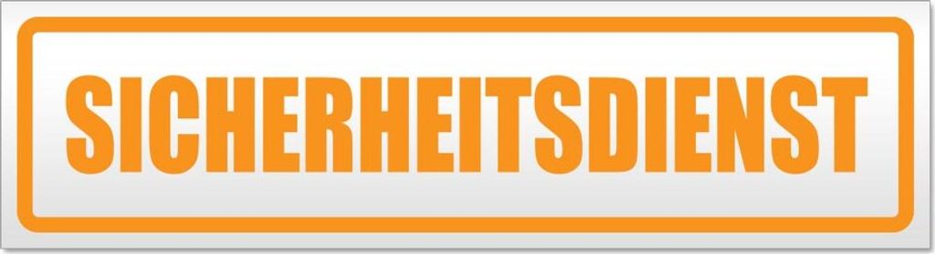 Sicherheitsdienst Magnetschild Schild magnetisch