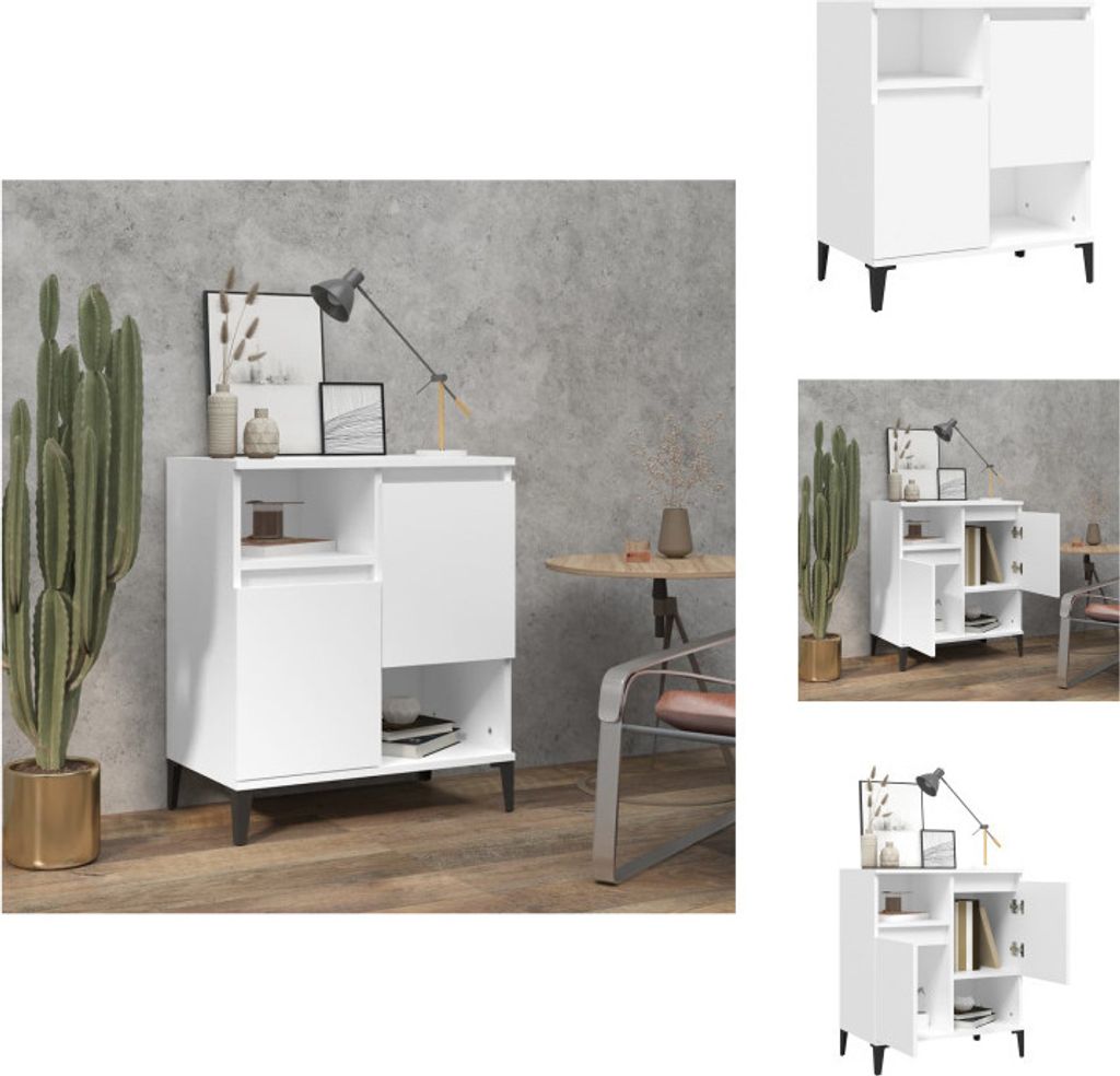 vidaXL Sideboard Weiß 60x35x70 cm Holzwerkstoff - Sideboards