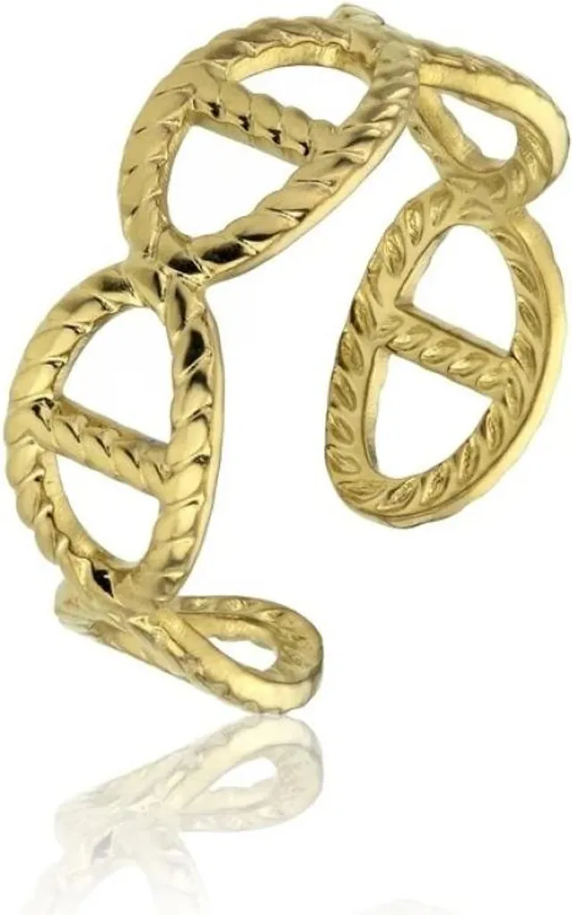 Bague Peyton Gold MCR23005G en acier plaqué or chic pour femme