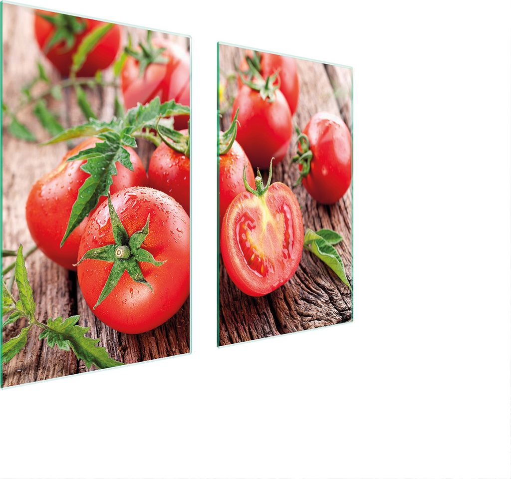 Glasschutzplatte Für Herd 75X52 Tomaten