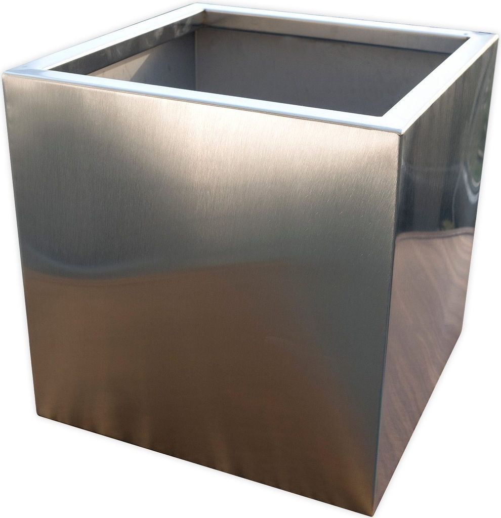 KÖHKO® Designer-Blumenkübel aus Edelstahl "VIVO" 100 x 100 Produktbild 1
