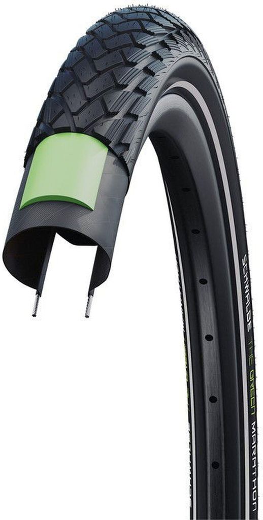 Schwalbe City-Fahrradreifen Green Marathon HS 620, 26x1.25" 32-559 - 2er-Set
