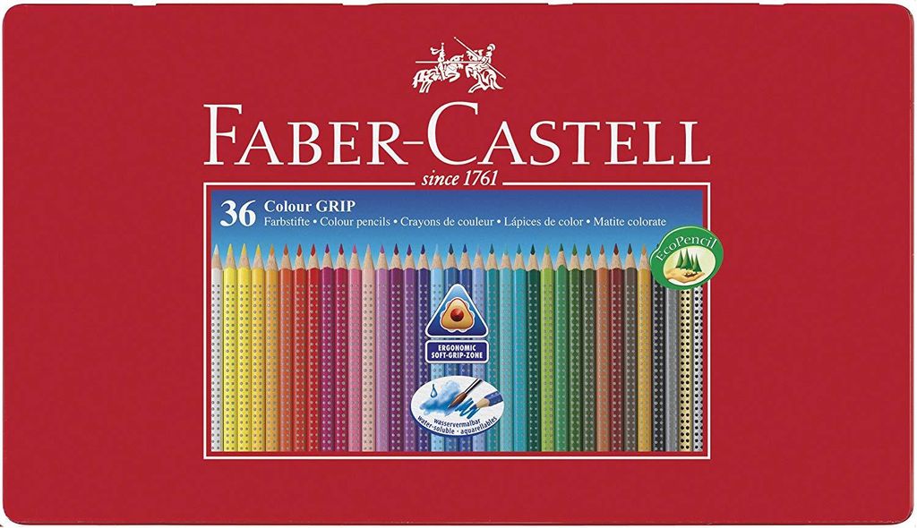 FABER-CASTELL Colour GRIP farebné ceruzky, rôzne farby, 36 Obrázok produktu 