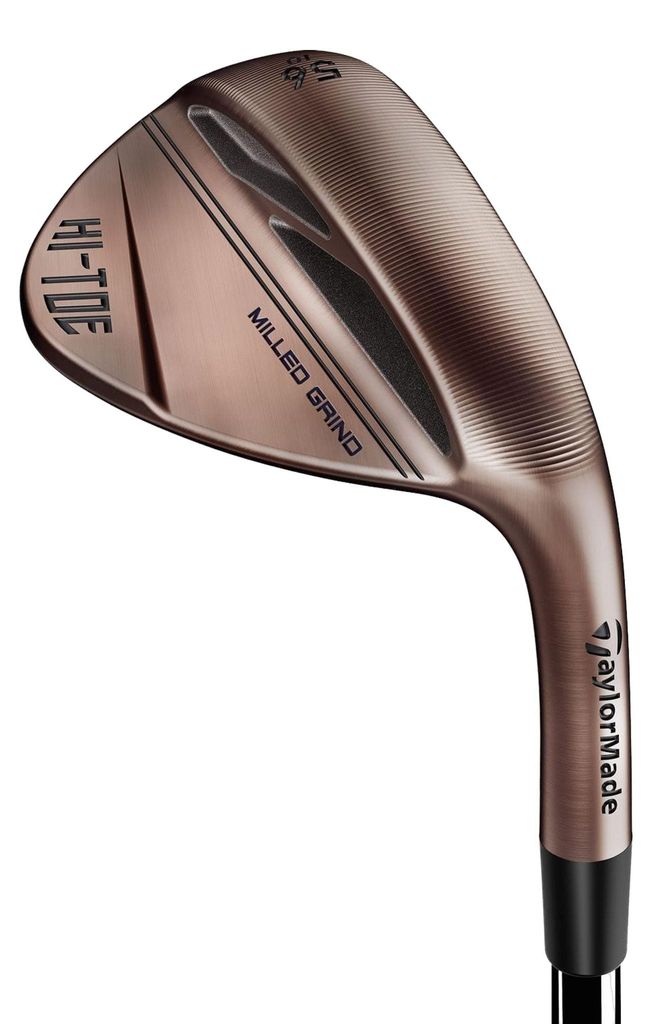 TaylorMade Hi-Toe 3 Copper Wedge – RAW Face Golf Wedge mit maximalem Spin & Vielseitigkeit Links 58°/13°
