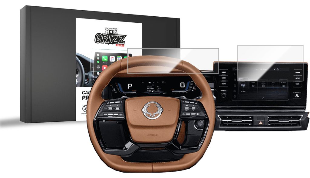 Keramische Autodisplayfolie 2in1 für SsangYong Torres 9" Produktbild 
