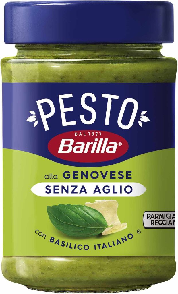 A jar of Barilla Pesto Genovese.