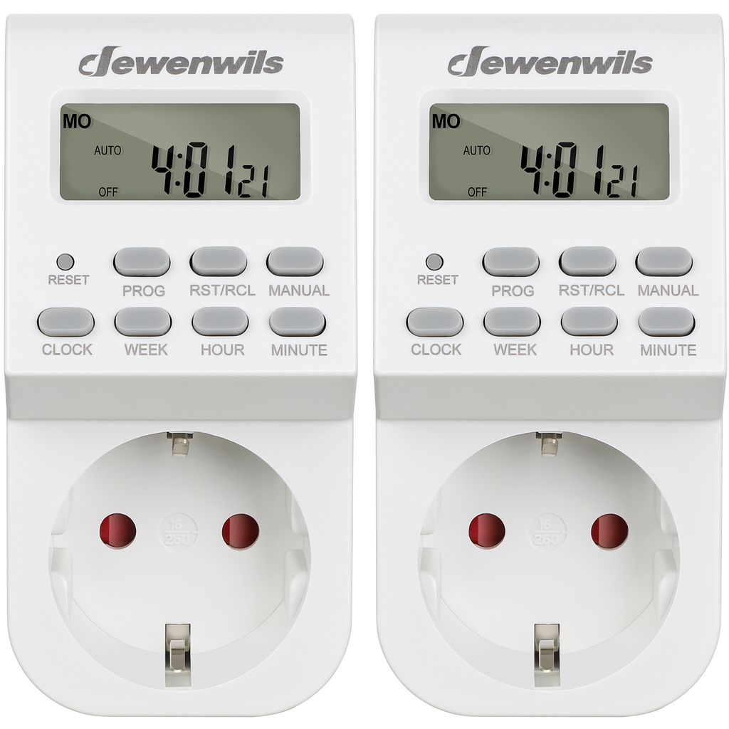 DEWENWILS Digitale Zeitschaltuhr Steckdose, programmierbar Produktbild 