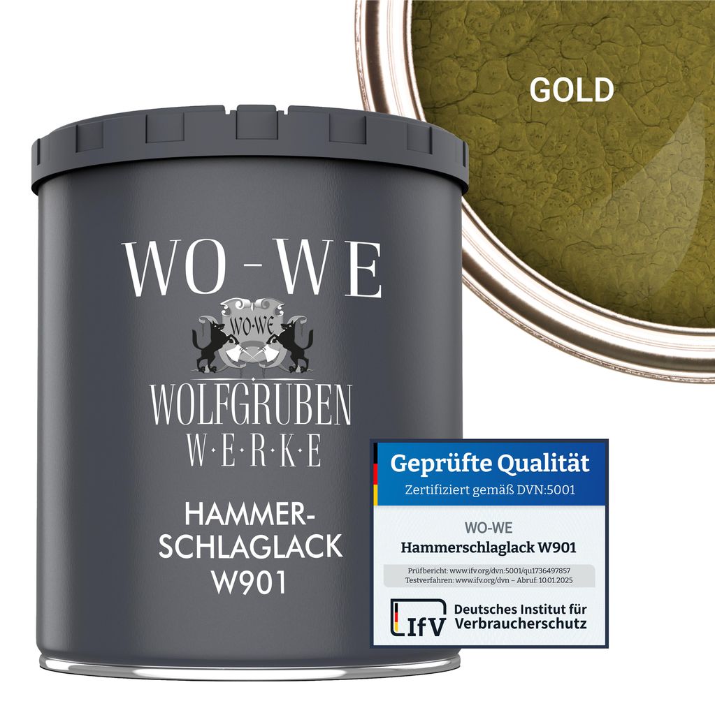 Hammerschlaglack Hammerschlag Effektlack Metallschutzlack Produktbild 