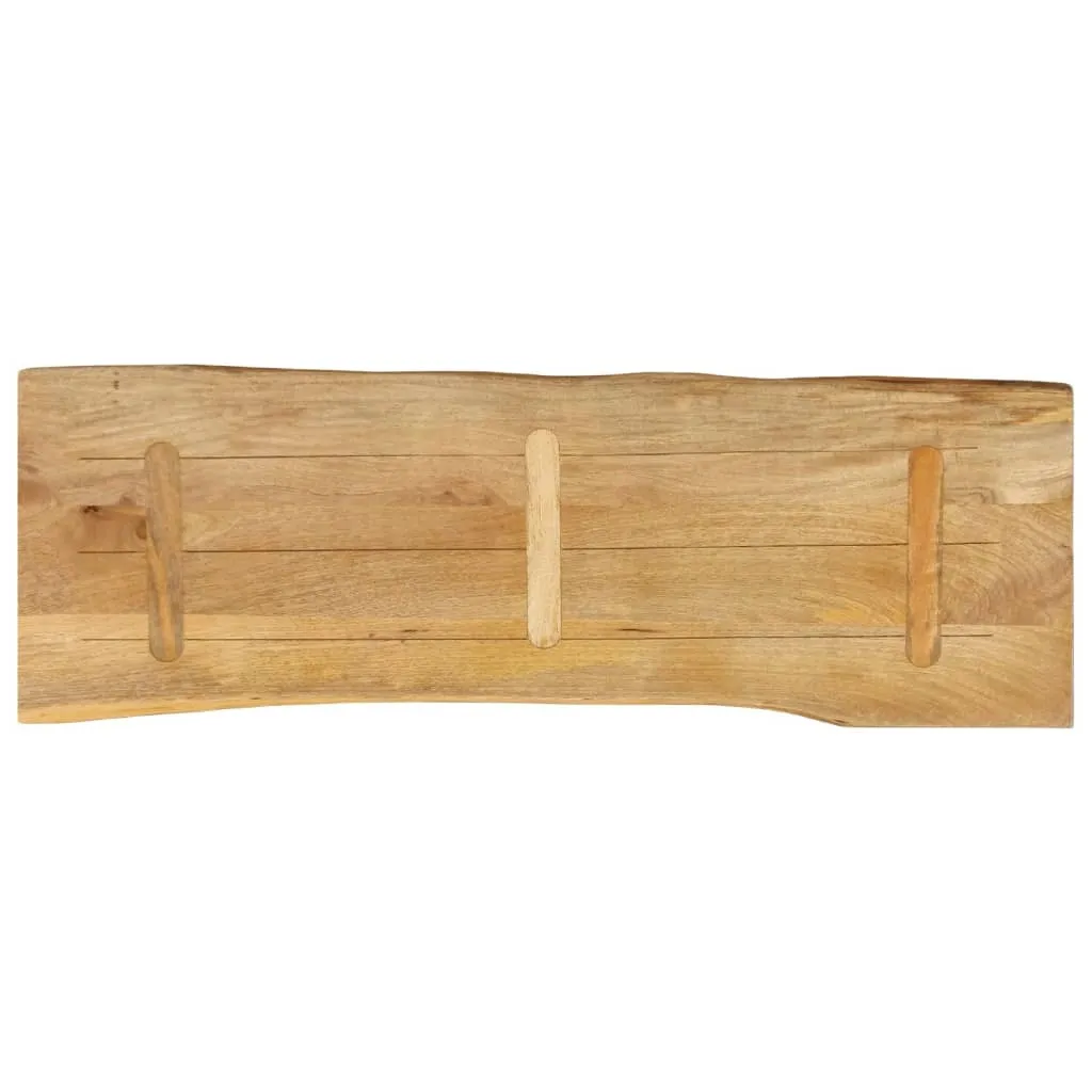 2025 Piano di tavolo moderno con bordo ad albero 110x40x2,5 cm in legno massiccio di mango - Piani di tavolo,design 8256896 1parte - 5