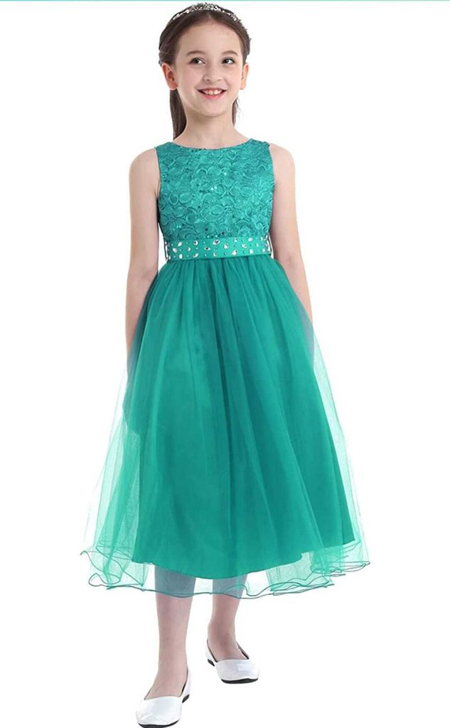 Mädchen Prinzessin Kleid Gr. 146-152 Cm Produktbild 5