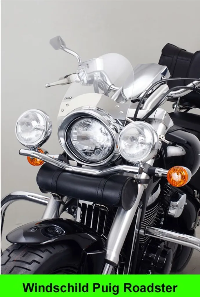 Saut-vent de moto Roadster Puig 0444W incolore pour Suzuki VL125 125cc