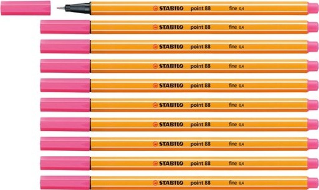 Fineliner - STABILO point 88 - 10er Pack - erika