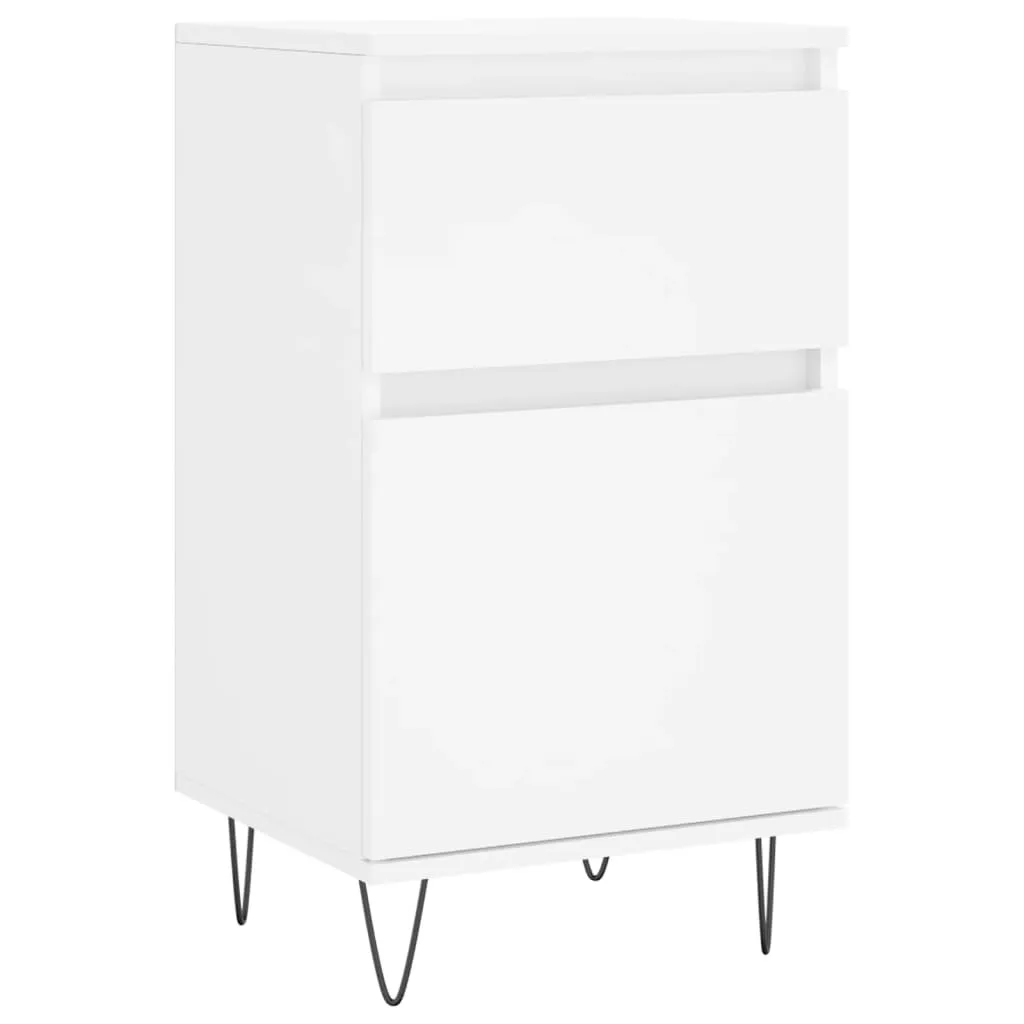 Credenze In Legno Multistrato Bianco VidaXL (2 Pezzi) - 79x38x80 Cm - Mobile Contenitore Con Ampio Spazio