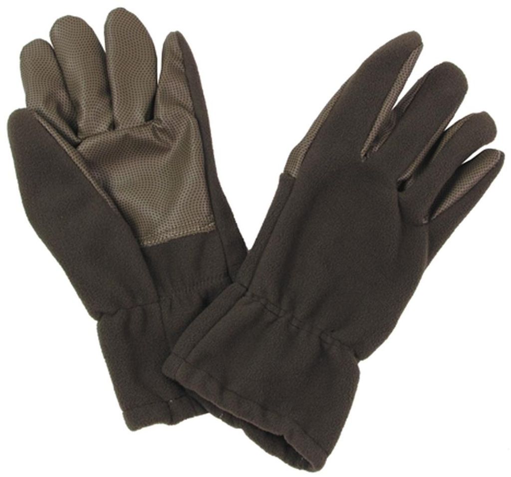Fleece-Fingerhandschuhe, Alpin, oliv, winddicht, Größe XL