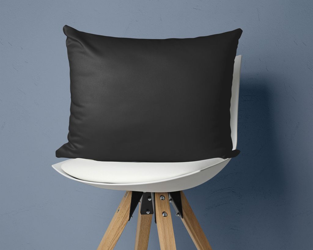 Primaviera Deluxe Satin 2-in-1 Kopfkissenbezüge Schwarz cm