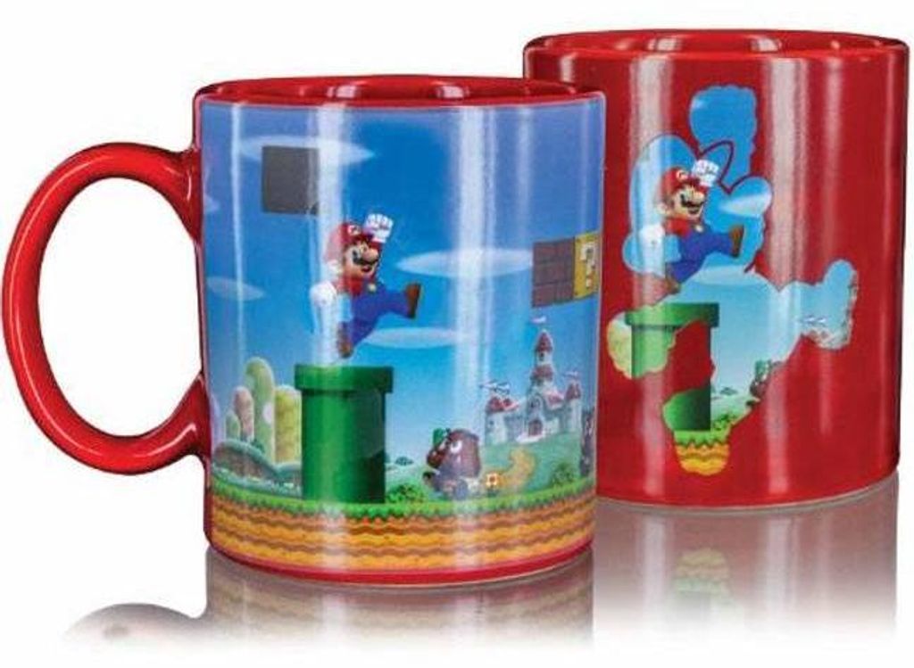 Super Mario Spielwelt Farbwechsel Becher 300ml Produktbild 