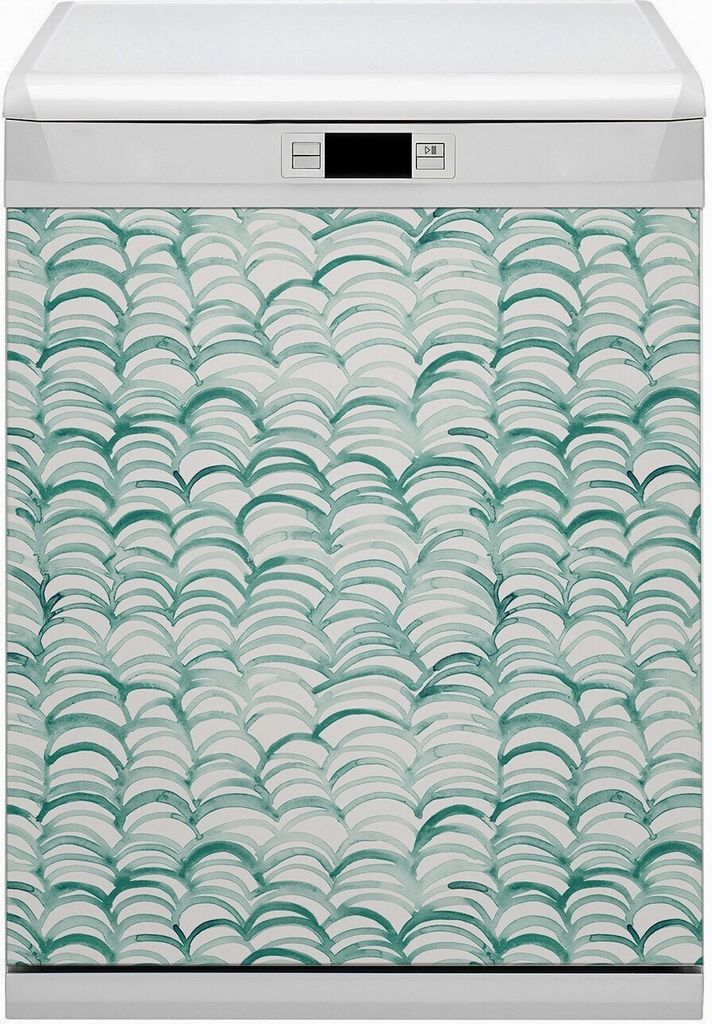 Magnete Küche Magnetmatte Magnet für Spülmaschine Abwaschbar Nachbildung 60x70 cm - Fischschuppen