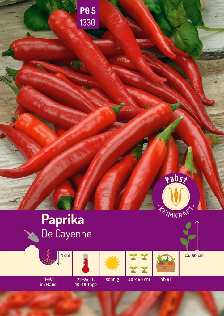 Paprika De Cayenne | Paprikasamen von Carl Pabst Produktbild 