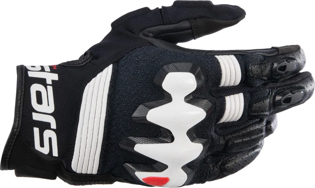 Gants Moto Alpinestars Halo Noir/Blanc pour le Touring et la Ville en Été