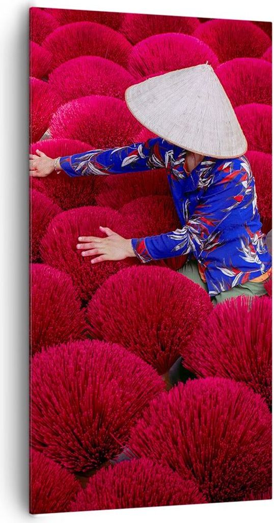 Bild auf Leinwand - Leinwandbild - Einteilig - Trocknen Weihrauch Vietnam - 65x120cm - Wand Bild - Wanddeko - Wandbilder - Leinwanddruck - Bilder -...