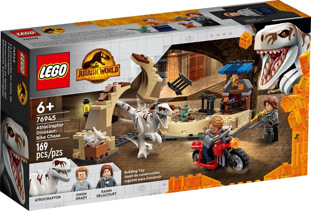LEGO® Jurassic World 76945 Atrociraptor: pościg motocyklowy Zdjęcie produktu 