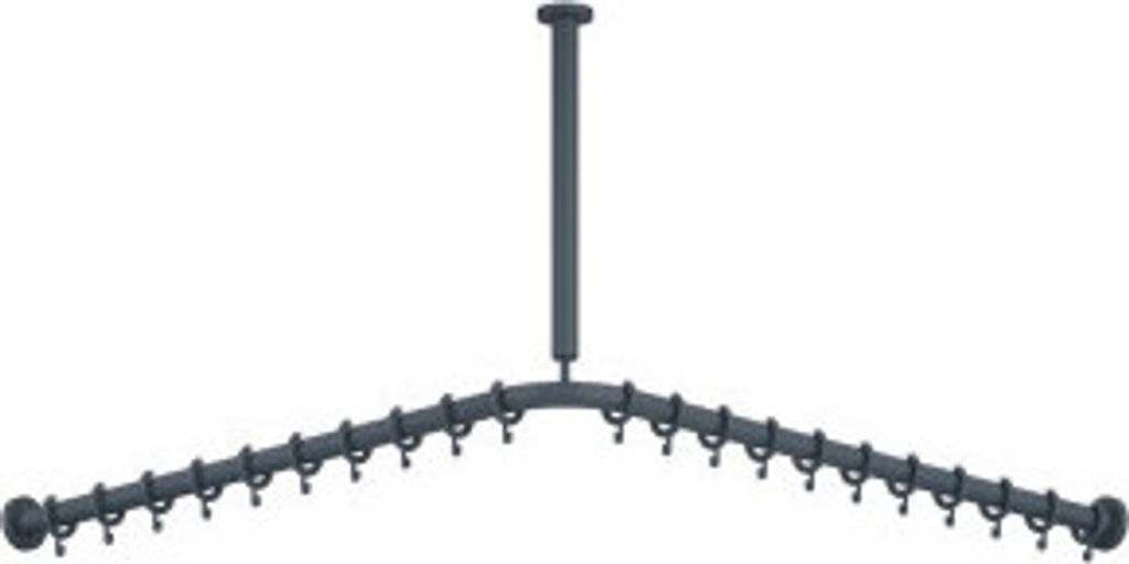 HEWI 801.34B022 98 Deckenabhängung Ser 801, matt,