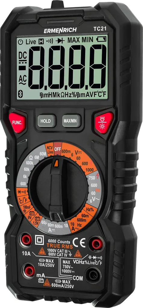 Multimètre Ermenrich Zing TC21 : Identifiez vos Pannes Électriques 82985