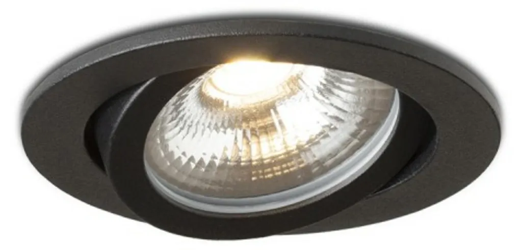 Luminaire encastré noir RENDL JADE DIMM TO WARM 6W 3000K-2000K R14237