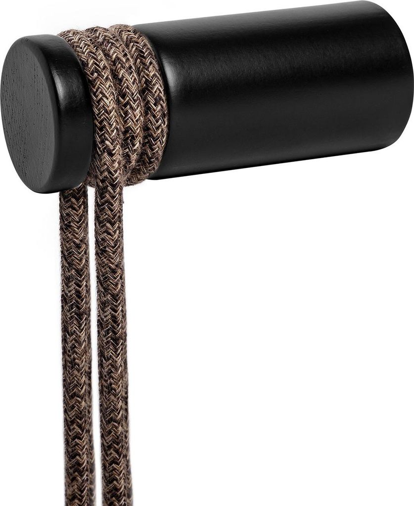 Creative-Cables Passacavo in legno Rolé – (Nero, Ø 40 mm, H Immagine del prodotto 