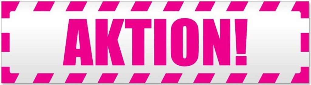 Kiwistar Aktion! gestreift Magnetschild Schild magnetisch - 20cm Pink - Magnetfolie für Auto PKW Kfz