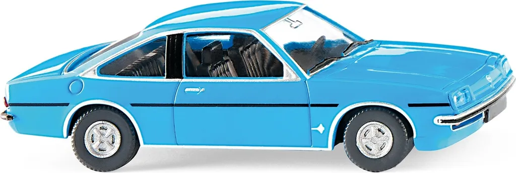 Wiking Opel Manta B Miniature 1/87 en Bleu Clair pour Collectionneur