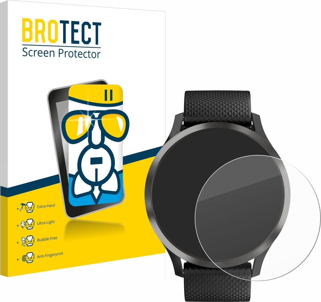 BROTECT Schutzglas für Garmin vivomove HR Schutzfolie Panzer Folie Glas Display Schutz klar