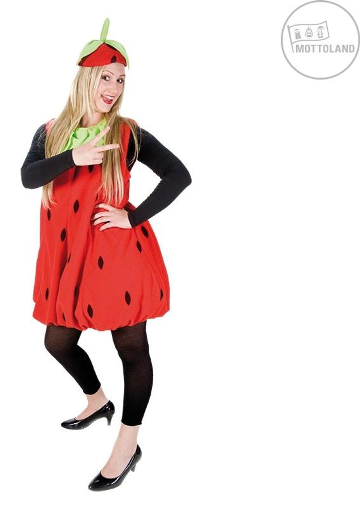 Erdbeere Kostüm 2-tlg. OneSize Produktbild 