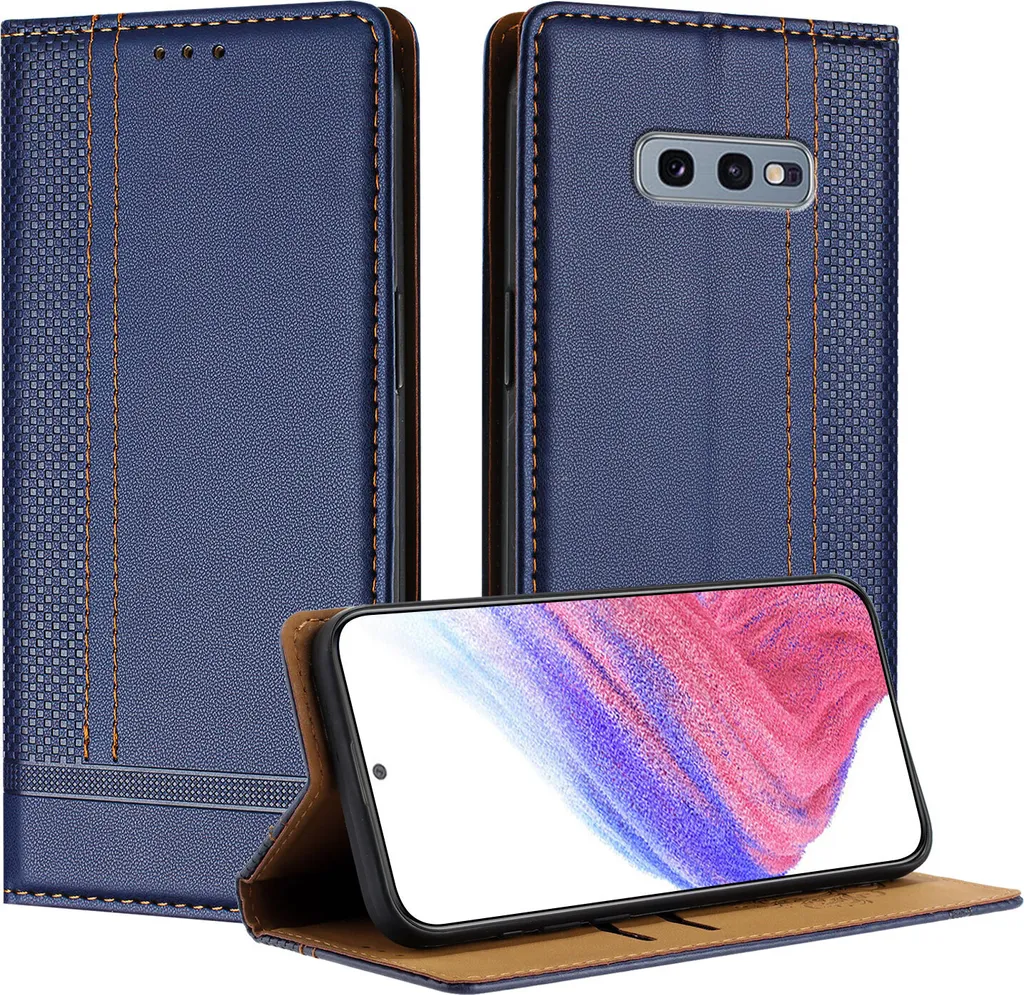 Recensione Custodia Pelle Blu Samsung Galaxy S10E - Stand & Wallet