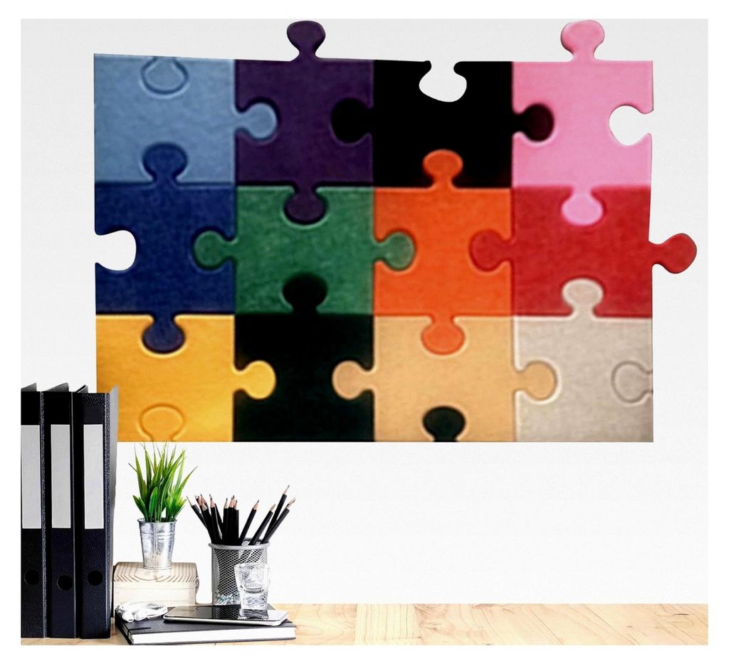 Bodenmatten, ineinandergreifend, Set mit 12 quadratischen Puzzlematten für Haus, Schlafzimmer, Spielzimmer und Kinderzimmer