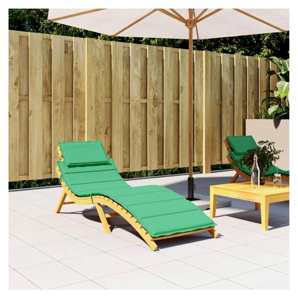 Sonnenliegenauflage Grün 186x58x3 cm Oxford-Gewebe