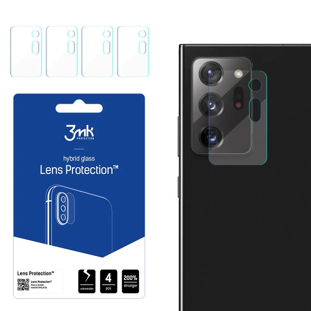 3mk - Protezione Obiettivo Fotocamera Per Xiaomi Redmi Note 12 Pro In Vetro 4 Set 510864