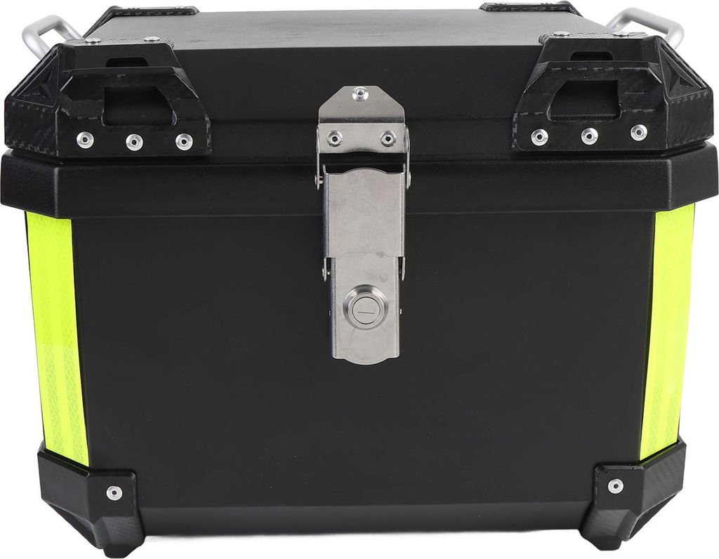 45L Motorrad-Topcase mit Schnellwechsel-Grundplatte, wasserdichter ABS-Kofferraum für Helmgepäck
