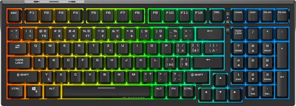 Clavier Rapture FOXTROT avec Switches Gateron G Pro 3.0 Rouge Noir FR
