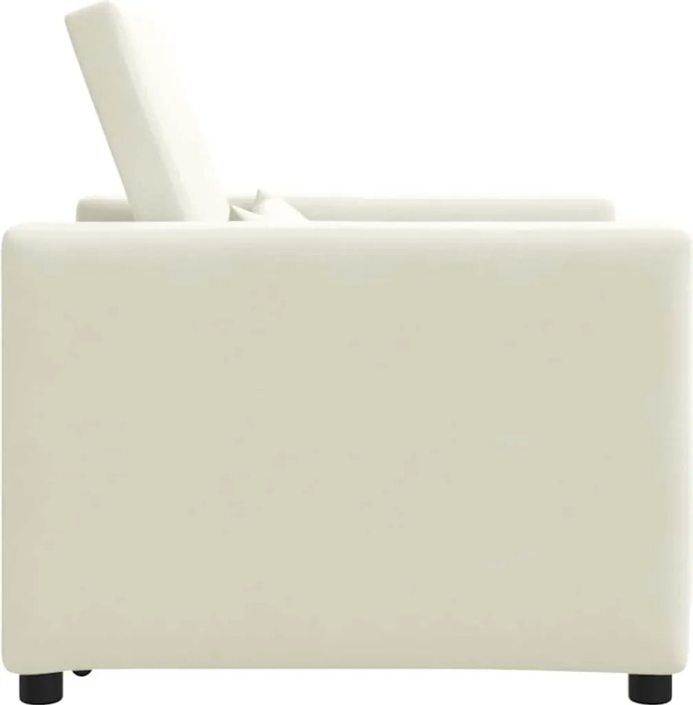Canapé-lit d'appoint compact 90 cm en velours pour optimiser l'espace - 6